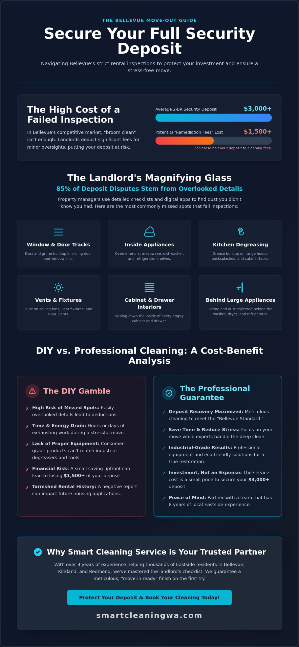 Comprehensive Move-Out Cleaning in Bellevue: Your Security Deposit Recovery Guide (2026)