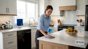 Cleaner disinfecting home kitchen surfaces