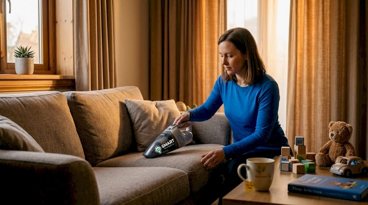 1779003733419_Woman-vacuuming-sofa-in-everyday-living-room - Smart Cleaning Service Woman vacuuming sofa in everyday living room