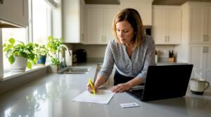 Property manager reviewing cleaning scope document